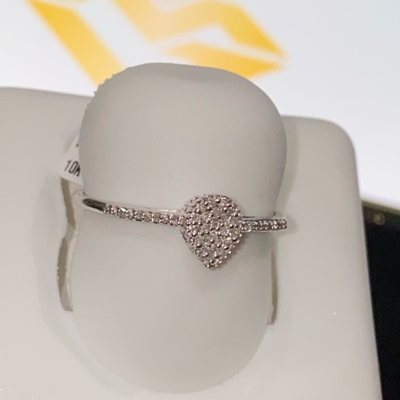 10k real gold real diamond beautiful promise diamond ring not plated not CZ sale - Picture 4 of 4